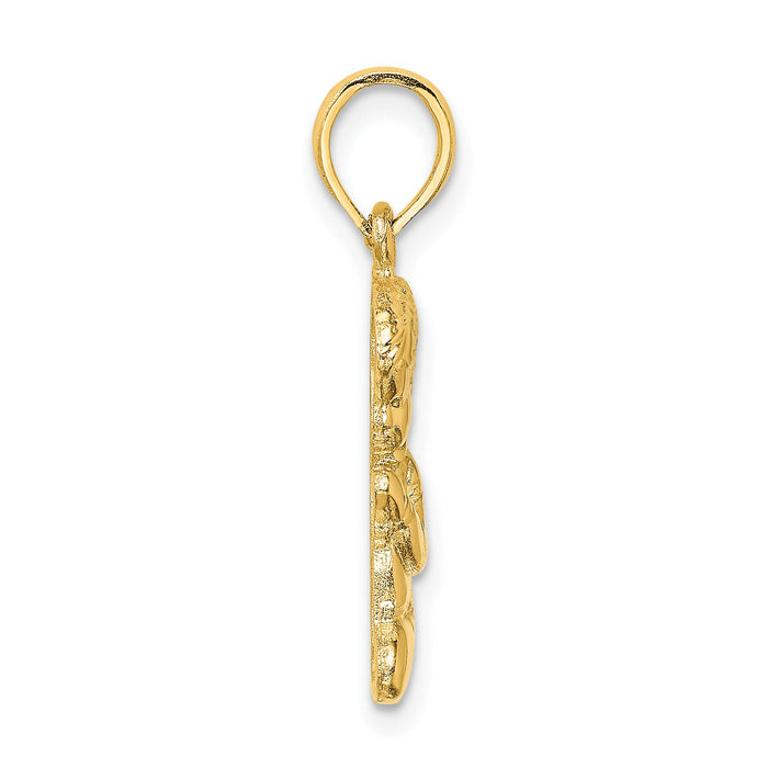 10k Praying Boy Charm-10D1722