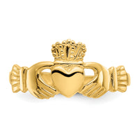 10k Polished Ladies Claddagh Ring-10D1863