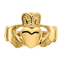 10k Polished Ladie's Claddagh Ring-10D1864