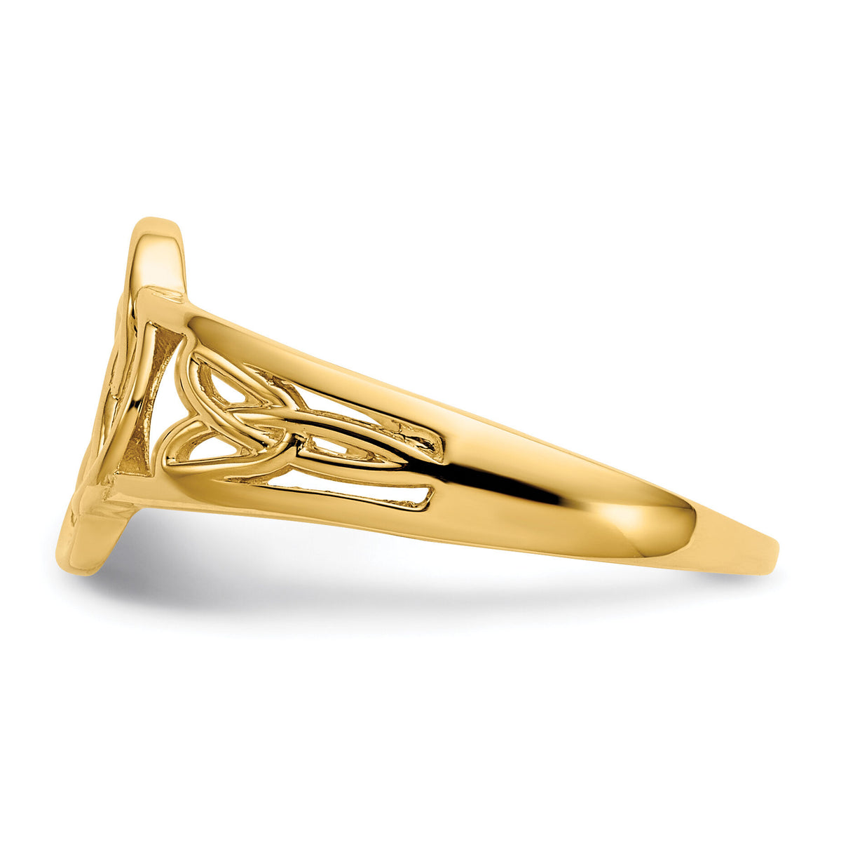 10k Polished Ladies Celtic Knot Ring-10D1870