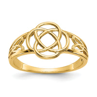 10k Polished Ladies Celtic Knot Ring-10D1870