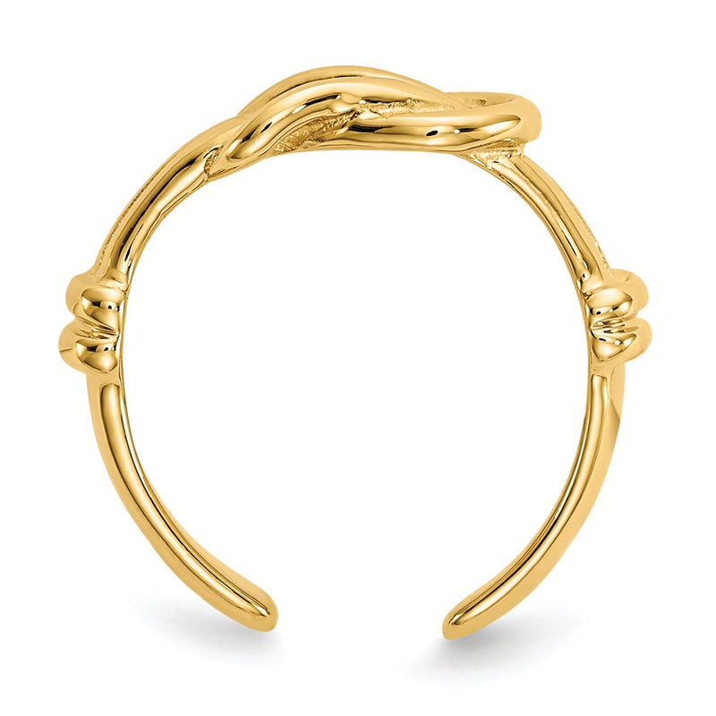 10K Love Knot Toe Ring-10D1958