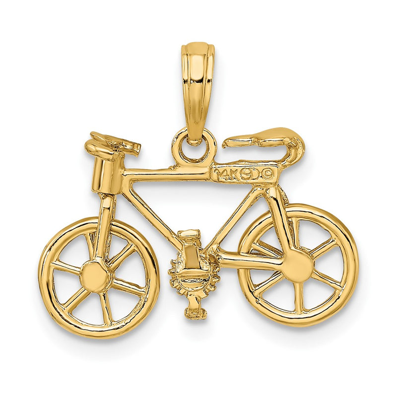 10k 3-D Moveable Bicycle Charm-10D2945