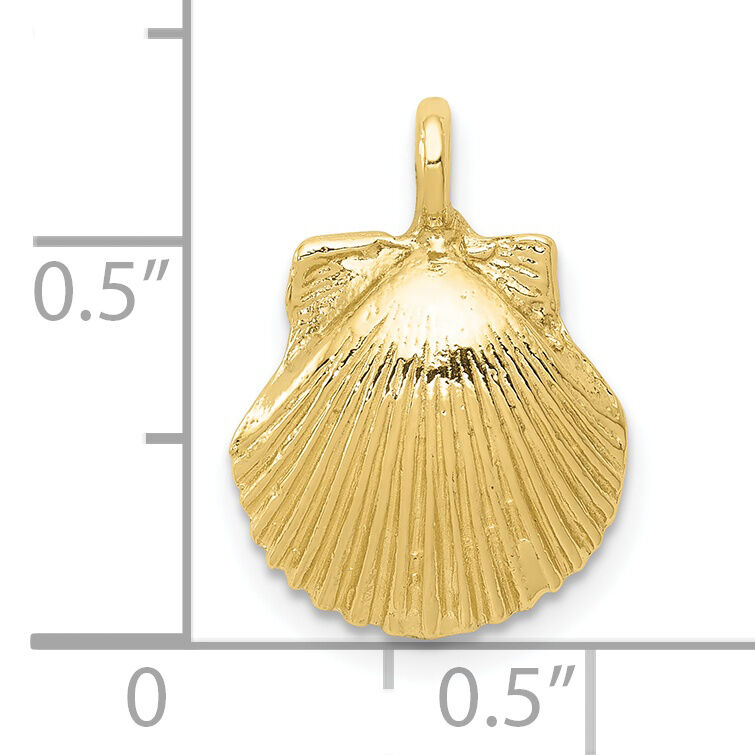 10k Seashell Pendant-10D2992