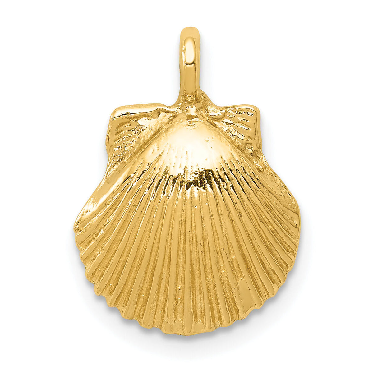 10k Seashell Pendant-10D2992