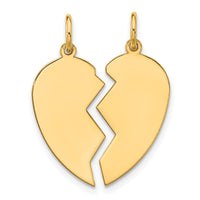 10K 2 piece Small Heart Charm-10D328-S