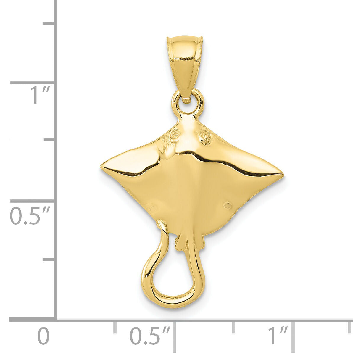 10K Stingray Pendant-10D3411