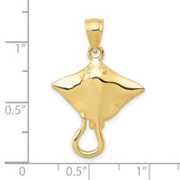 10K Stingray Pendant-10D3411