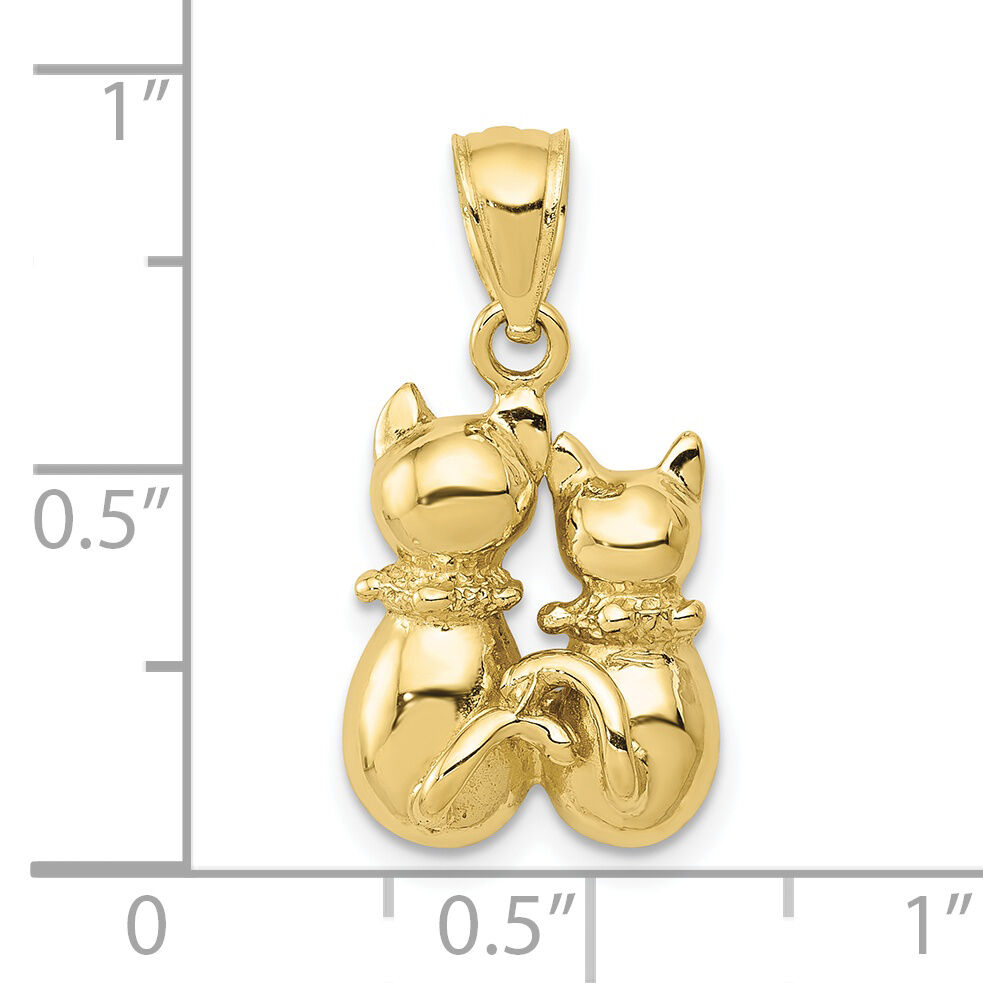 10K Cat Pendant-10D3437