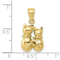 10K Cat Pendant-10D3437
