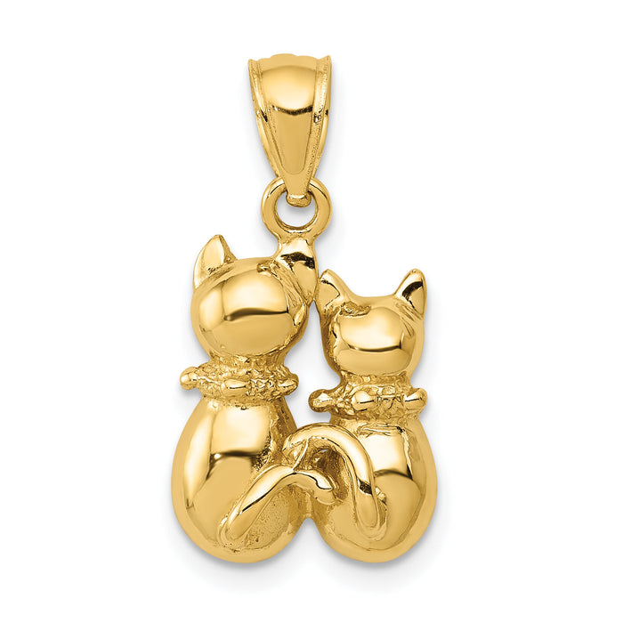 10K Cat Pendant-10D3437