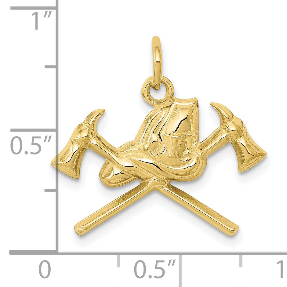 10k Fire Department Charm-10D3448