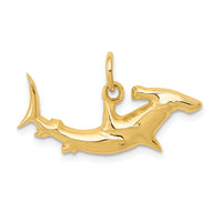 10k Hammerhead Shark Charm-10D3450