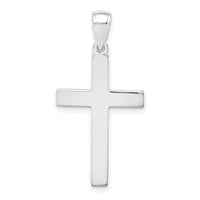 10k White Gold Cross Pendant-10D3495W