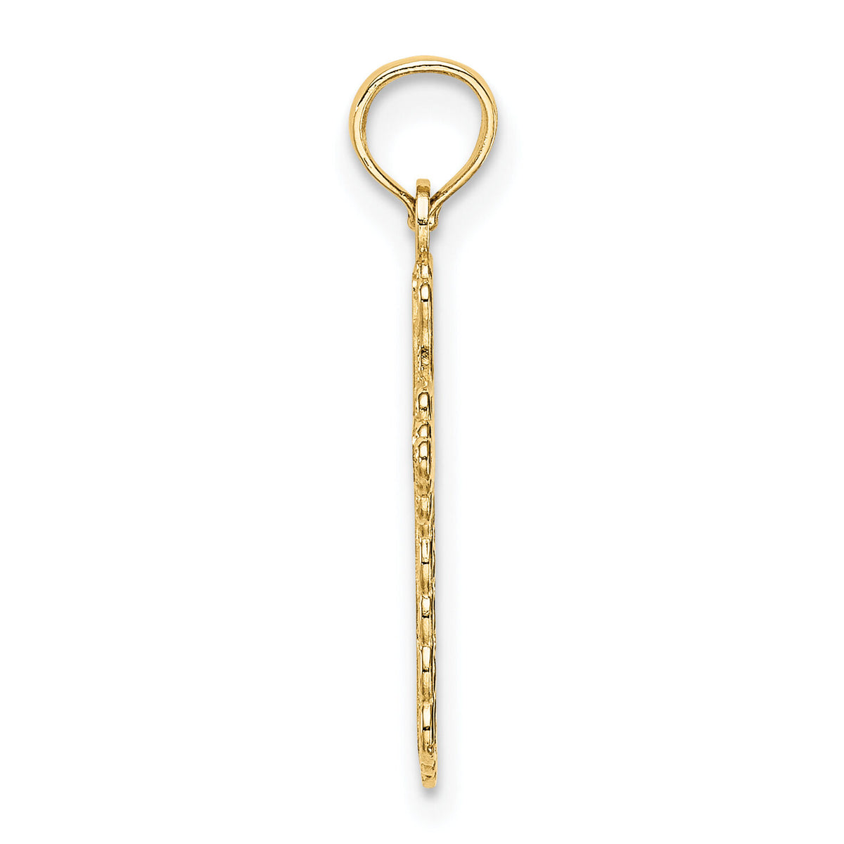 10k Budded Cross Charm-10D3501