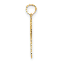 10k Budded Cross Charm-10D3501