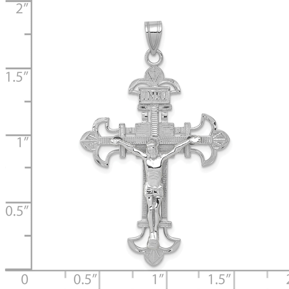 10Kw INRI Crucifix Pendant-10D3672W