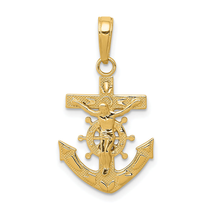 10k Mariners Crucifix Pendant-10D3698