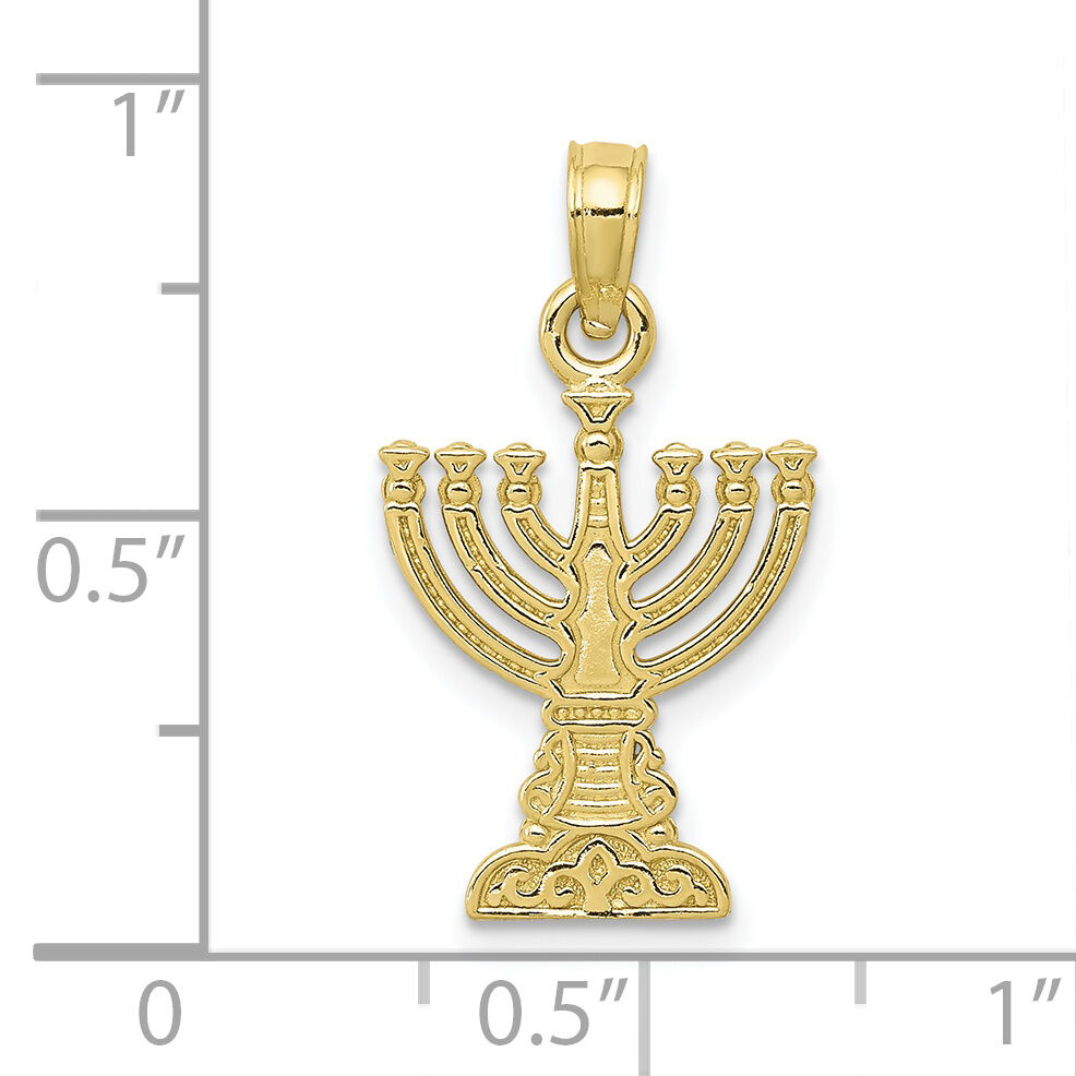 10K Menorah Pendant-10D3800