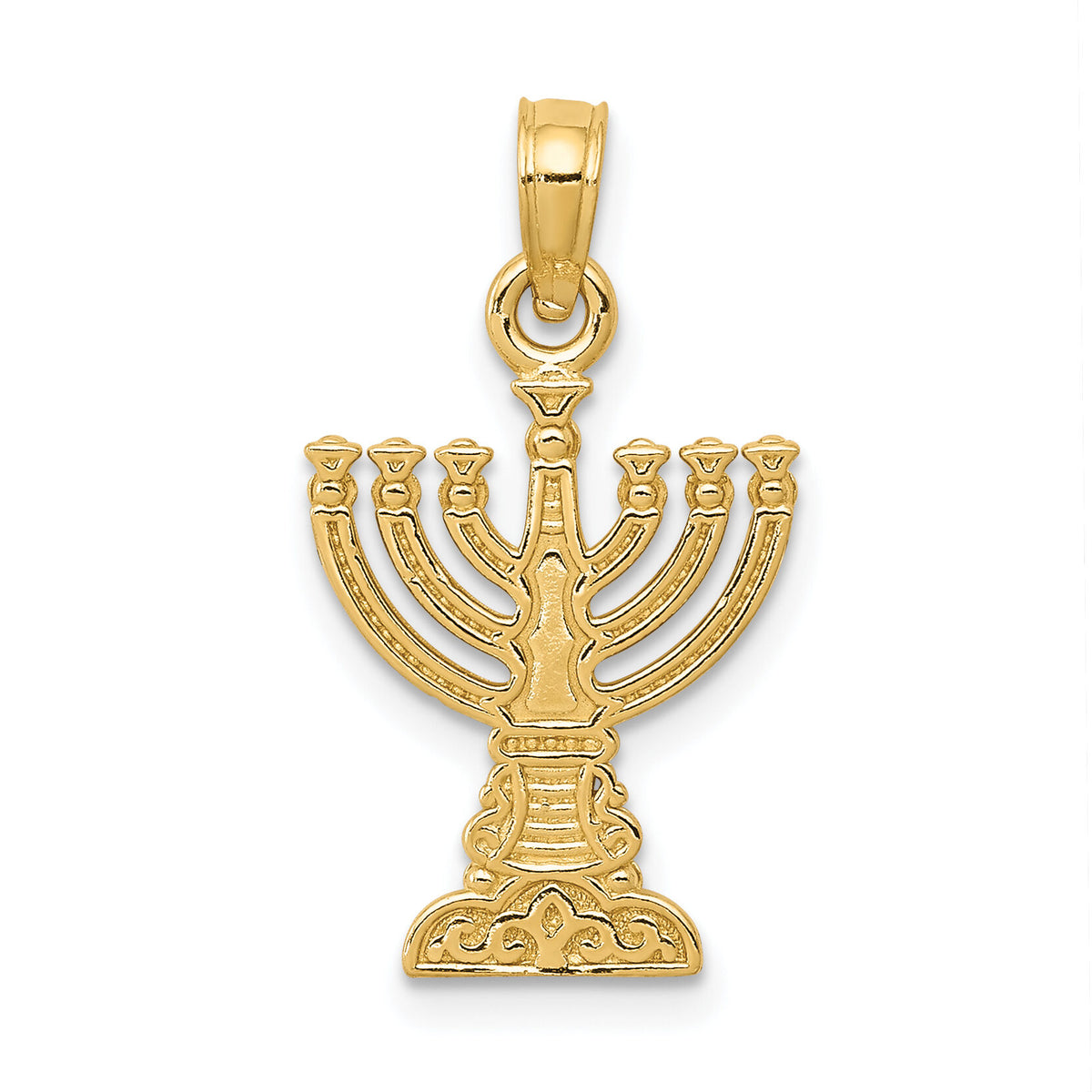 10K Menorah Pendant-10D3800