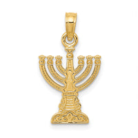 10K Menorah Pendant-10D3800