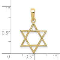 10K Star of David Pendant-10D3801