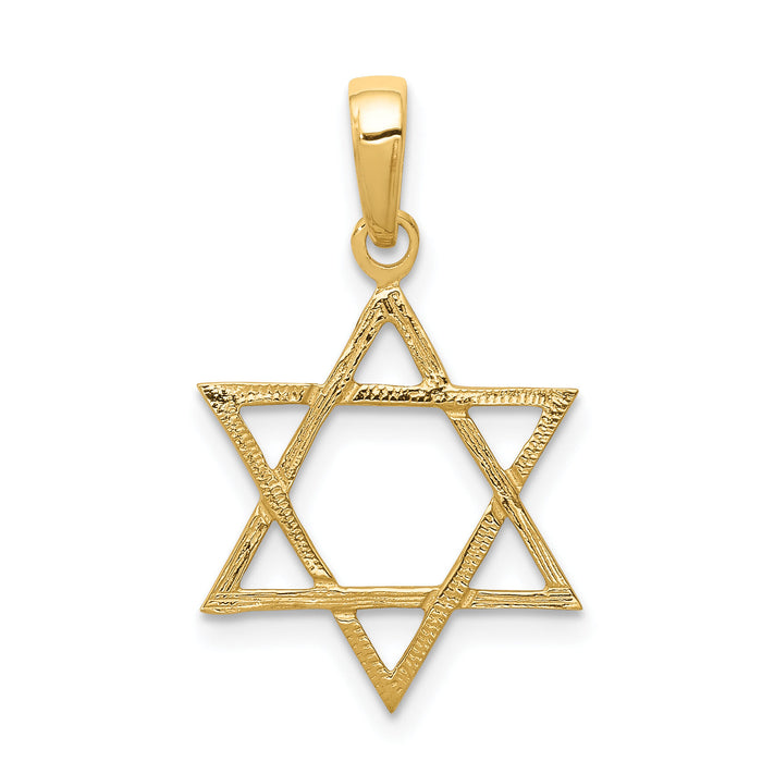 10K Star of David Pendant-10D3801