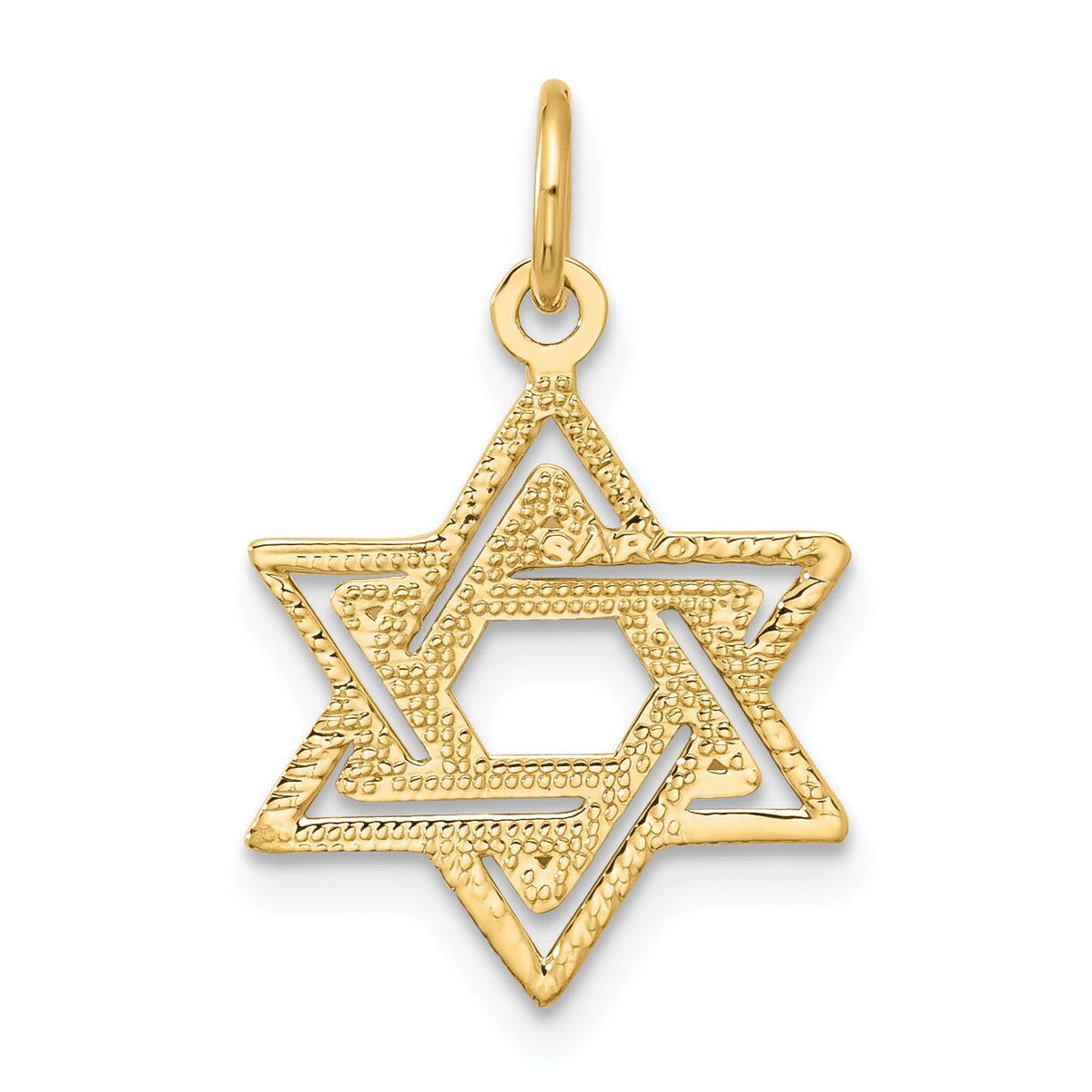 10k Jewish Star Charm-10D3802