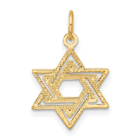 10k Jewish Star Charm-10D3802