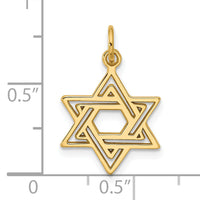 10k Jewish Star Charm-10D3802