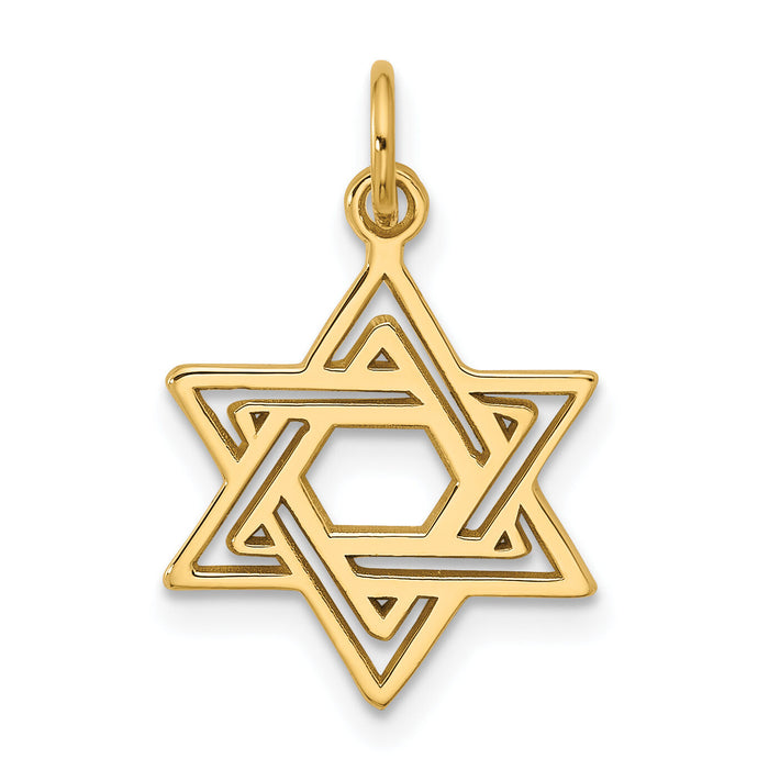 10k Jewish Star Charm-10D3802