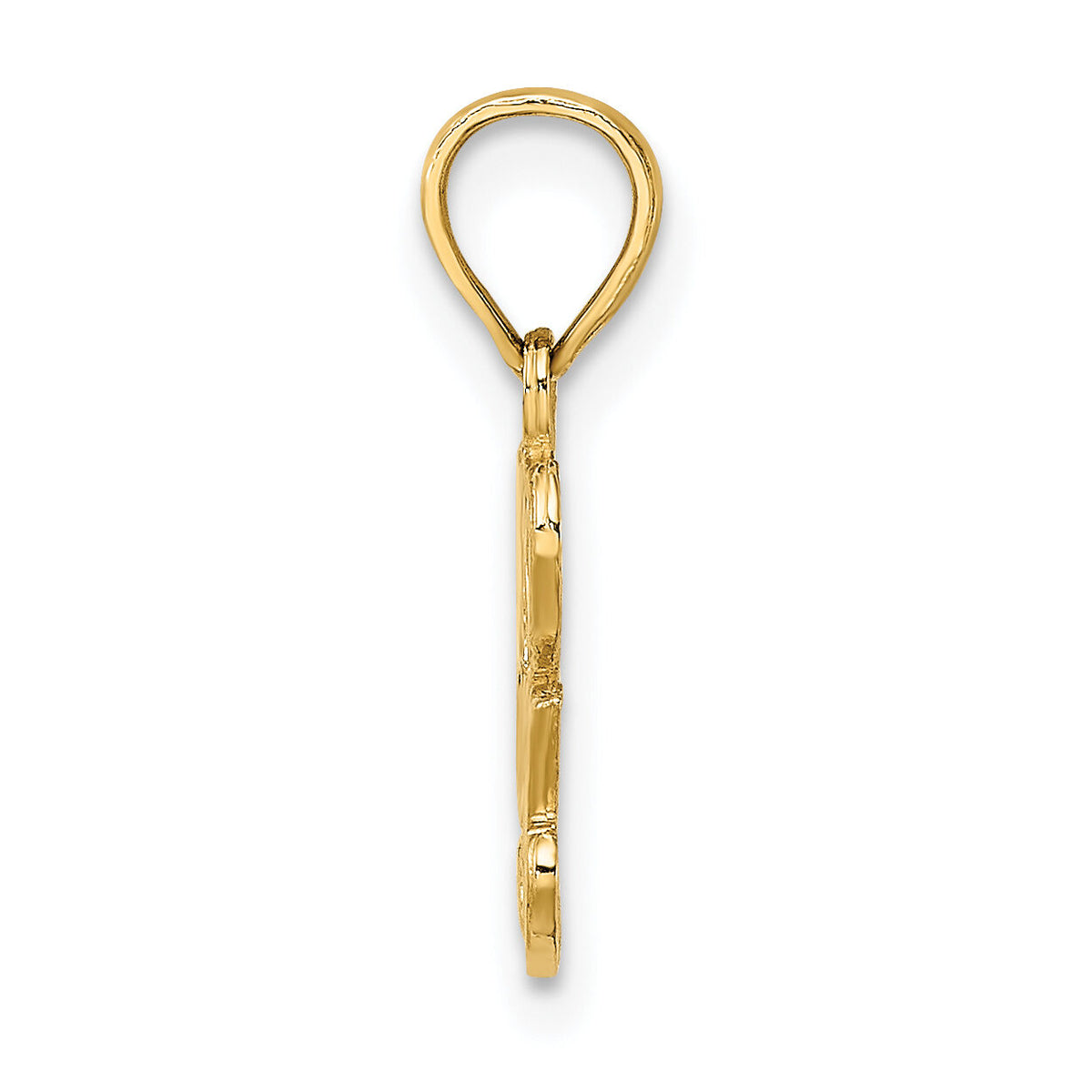 10K Polished and Textured I HEART YOU Charm-10D3868