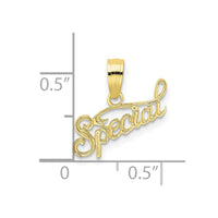 10K Polished and Textured SPECIAL Pendant-10D3881