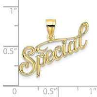 10K Polished and Textured SPECIAL Pendant-10D3886