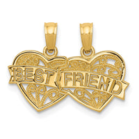 10K BEST FRIEND 2 Piece Break-A-Part Charm-10D3891