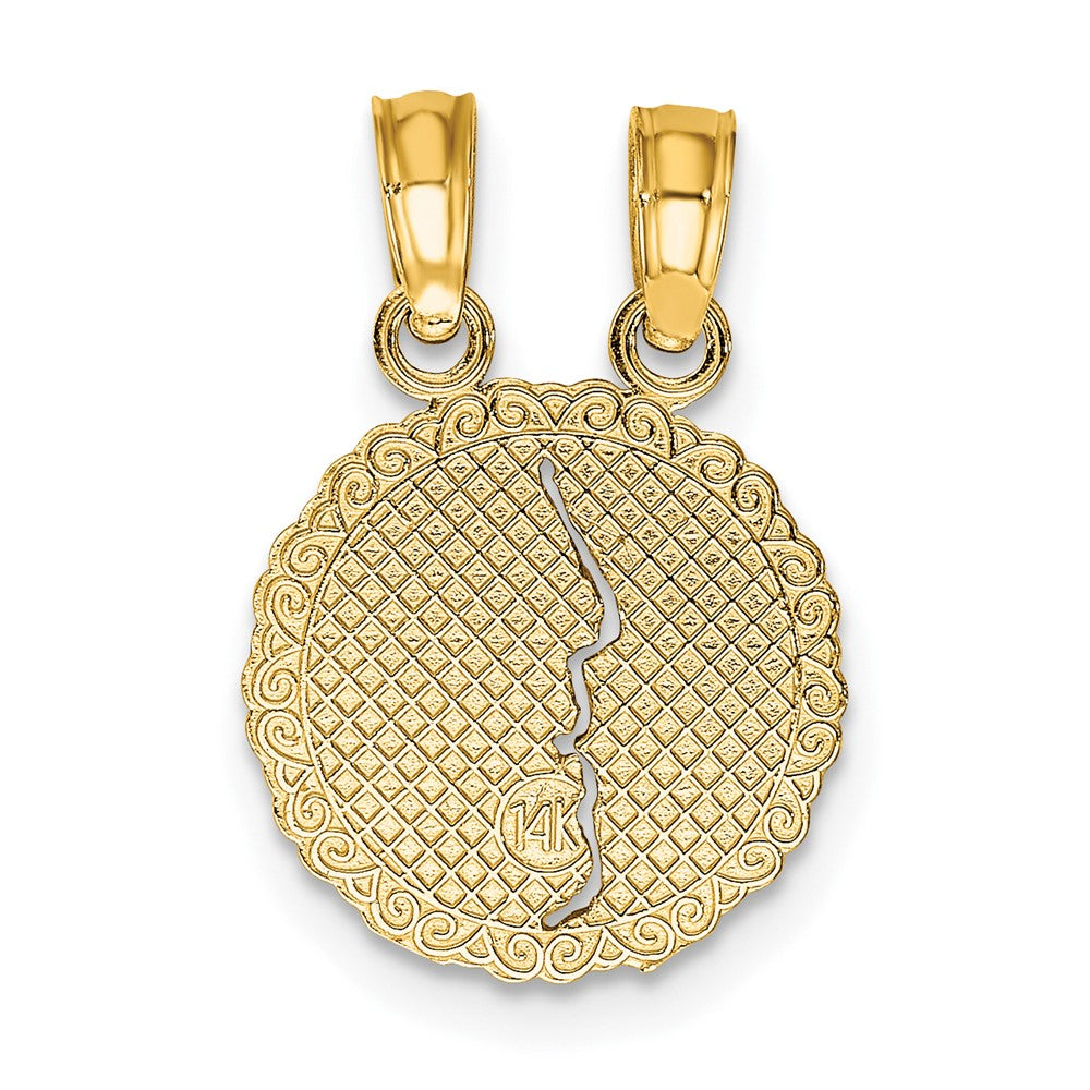 10K BEST FRIENDS FOREVER Break Apart Pendant-10D3895