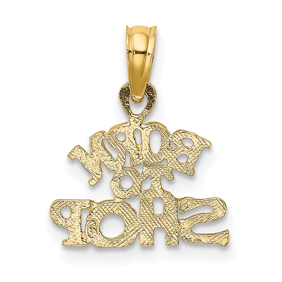 10K BORN TO SHOP Charm-10D3899