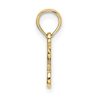 10K Polished / Textured I LOVE GOLD Charm-10D3900
