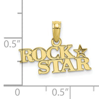 10K Polished ROCK STAR Charm-10D3901