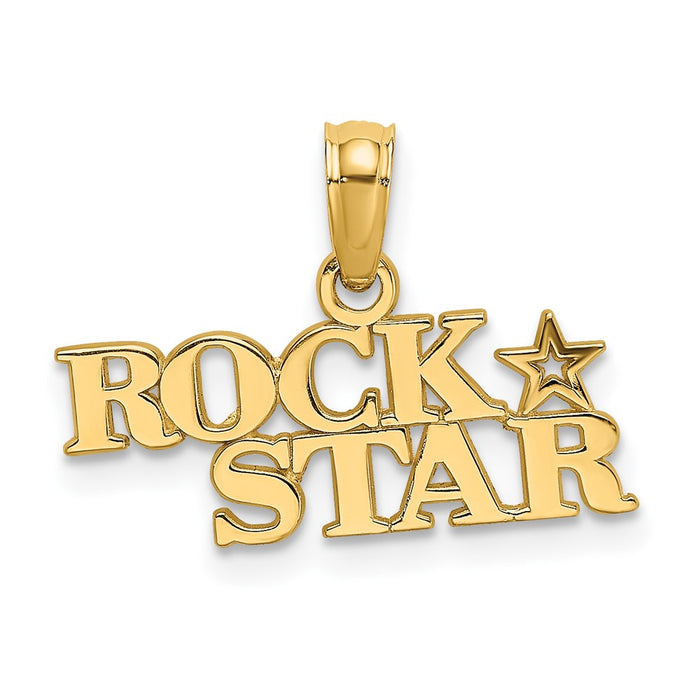 10K Polished ROCK STAR Charm-10D3901