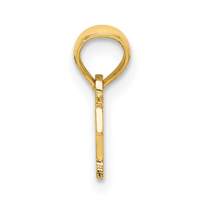 10K Polished BRAT Charm-10D3904