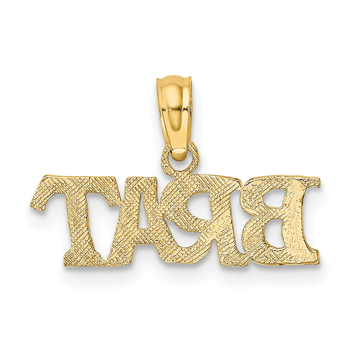 10K Polished BRAT Charm-10D3904
