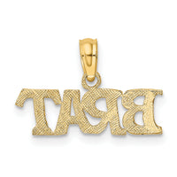 10K Polished BRAT Charm-10D3904