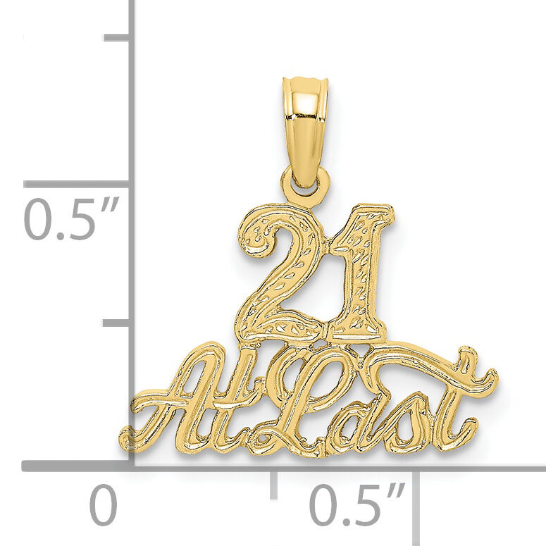 10K 21 AT LAST Pendant-10D3920