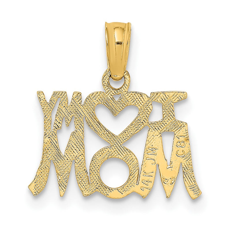 10K I HEART MY MOM Pendant-10D3939