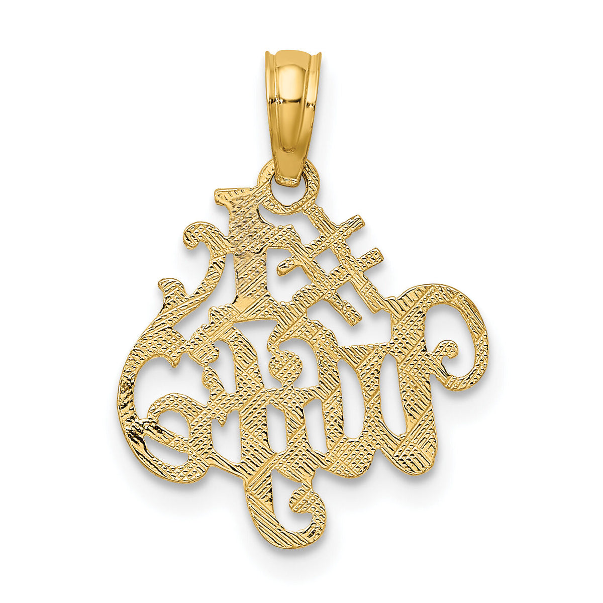 10K #1 WIFE Pendant-10D3969