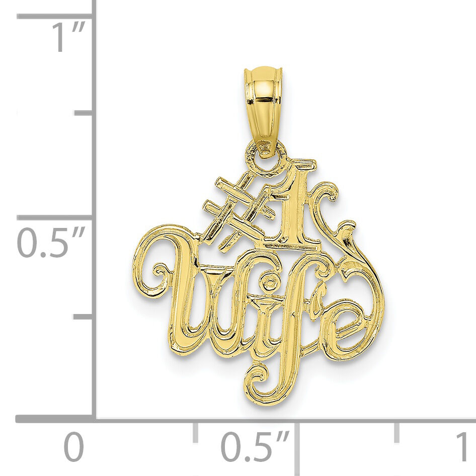 10K #1 WIFE Pendant-10D3969