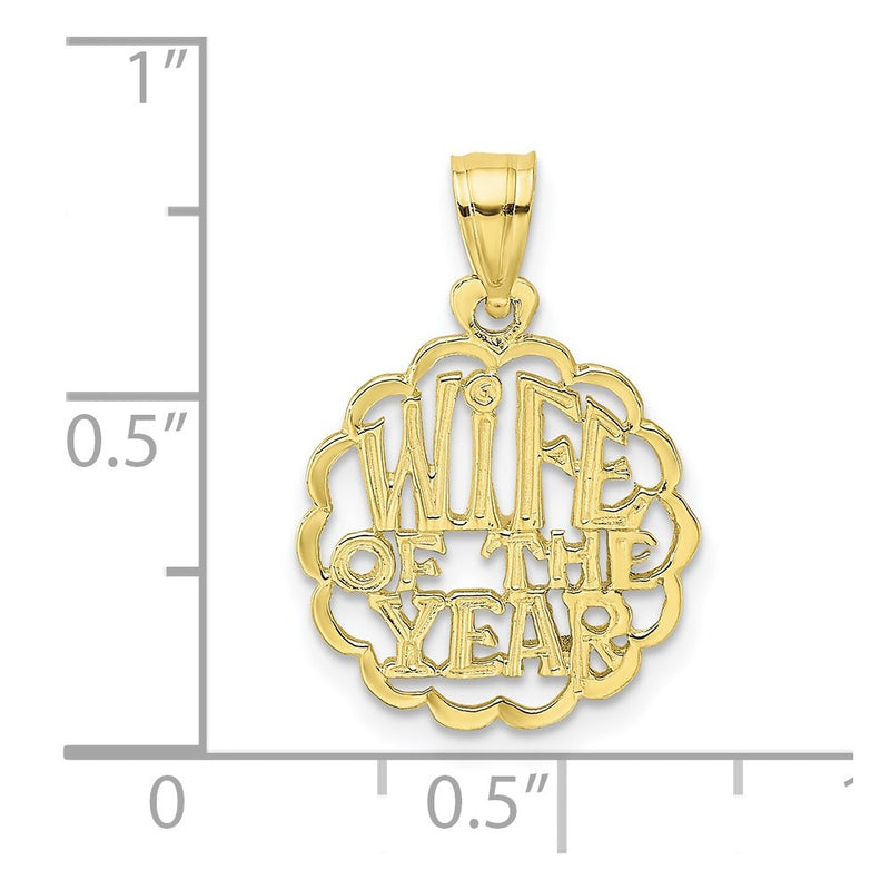 10K WIFE OF THE YEAR Pendant-10D3970