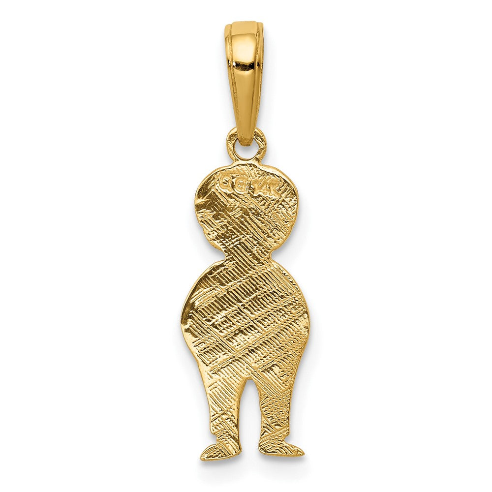 10K Boy with Hands in Pocket Pendant-10D3991