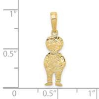 10K Boy with Hands in Pocket Pendant-10D3991